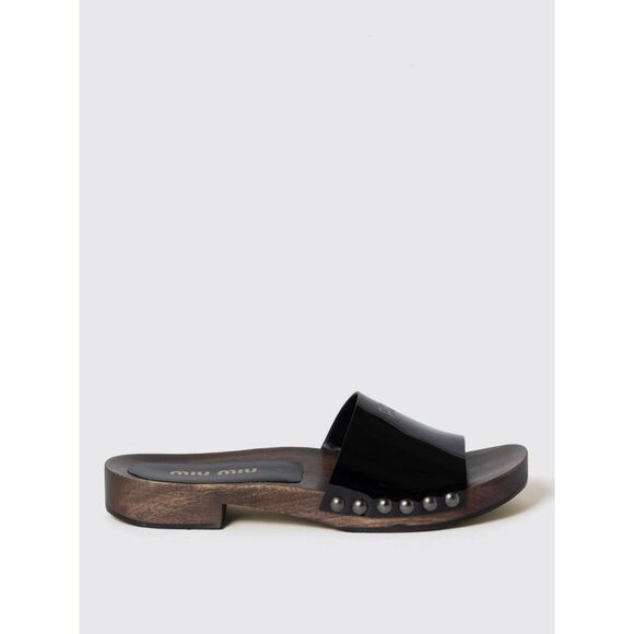 Miu Miu Wedge Shoes Woman Black